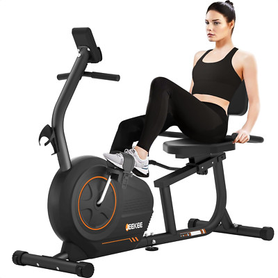Senior-Friendly Recumbent Exercise Bike, 300LB Capacity, 16 Resistance Levels
