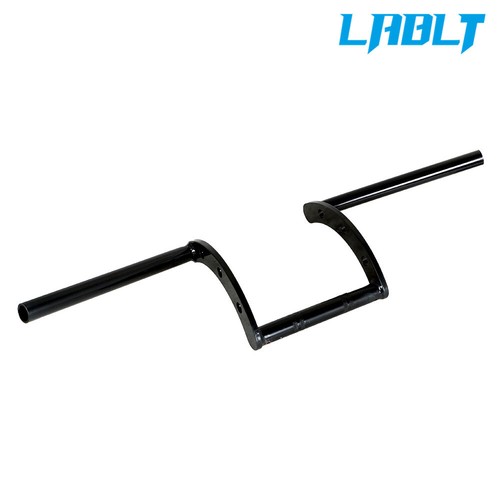LABLT Motorcycle Z Bars Black Handlebars For Drag Custom Bobber Chopper Cruisers