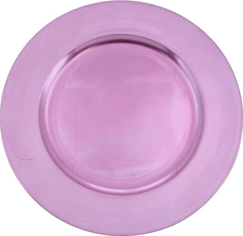 Plastic Charger Plates 4PC Set 13" Round Decorative Service Chop Dish Underplate
