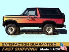 Compatible With 1981 Ford Bronco Free Wheeling Truck Chromatic Stripes Decals