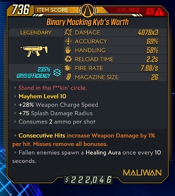 Borderlands 3 🔥Buy 1, Get 1 Free🔥 Any Level 72 SMGs - Any Anointment DLC4 - Picture 86 of 225