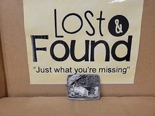 1983 Bergamot Fly Fishing 3D Belt Buckle P-146 Thick Heavy USA READ PICS 