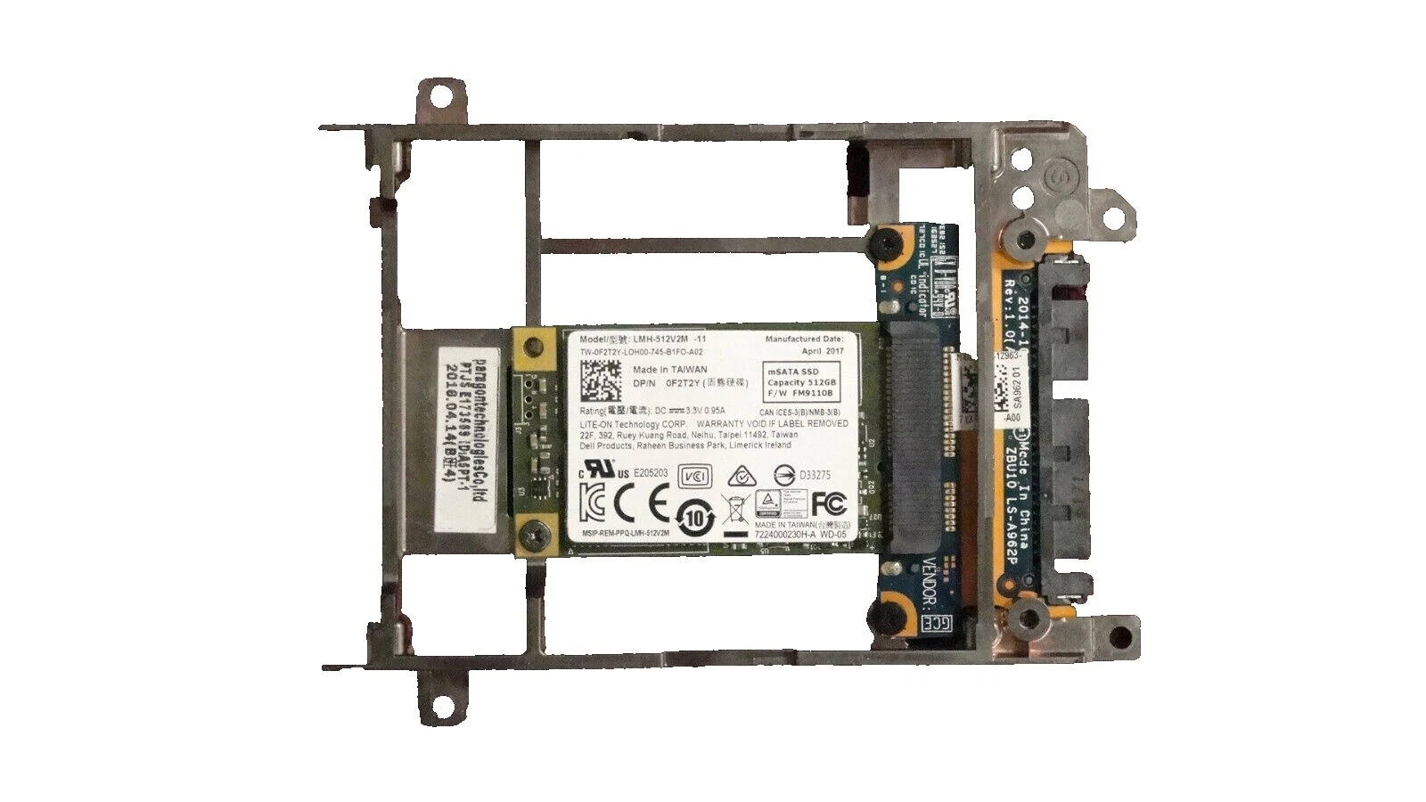 Lite-On mSATA 512 GB unidades de estado sólido