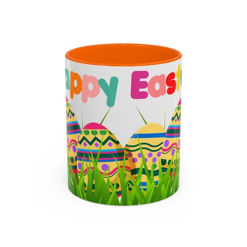 Tazza da caffè colorata con accento pasquale, decorazione primaverile, regalo di festa, tazza da tè, festiva - Foto 2 di 33