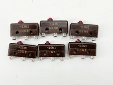 New Lot of 6 Honeywell 41SM1 Microswitch Pin Plunger 250V 11A - No Box
