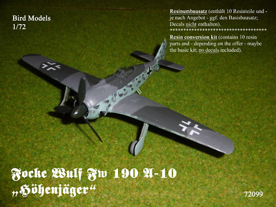 Focke Wulf Fw 190 A-10 ''Höhenjäger''    1/72 Bird Models Umbausatz / Conversion