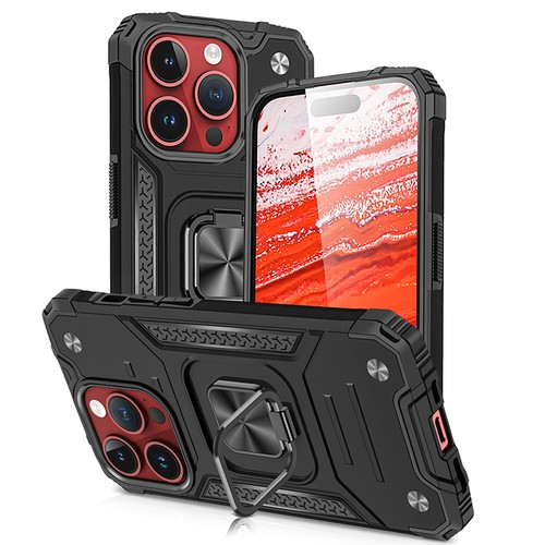 Para Nuevo iPhone 15 15 Plus 15 Pro Max Funda con Soporte de Anillo Funda Protectora de Teléfono - Imagen 3 de 26