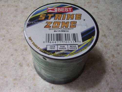 Best Strike Zone 12 Lb Test Fishing Line BL14-MM MOSS GREEN 12 0.35MM 1140 YARDS