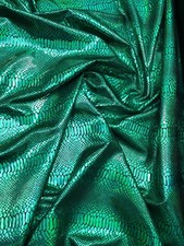 Snake Design Metallic Nylon Spandex 4way Sold By The YD. Ships Worlwide From L.A