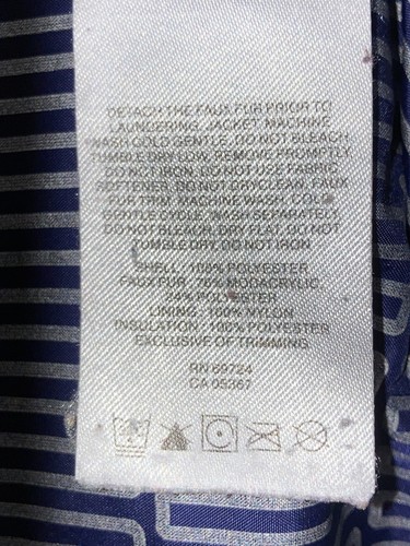 Columbia Giacca Donna Navy Termica Bobina Trapuntata M Tasche con Cappuccio Zip Completa - Foto 6 di 6