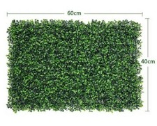 Artificial Grass Panel 60*40cm Wall Art Fence Foliage Greenery Decoration