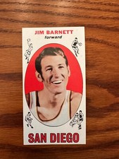 1969-70 Topps JIM BARNETT #51 San Diego Rockets Basketball - NICE CARD!