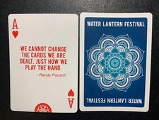 RANDY PAUSCH  ACE OF HEARTS swap /playing card