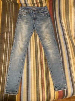 Carbon Jeans Women s Size 30 X 32, Blue, Super Skinny Flex, A Few Small Flaws
