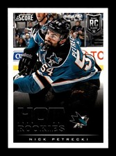 600. 2013-14 score . #634 Nick Petrecki . RC ROOKIE panini . STOCK PHOTO . PWE