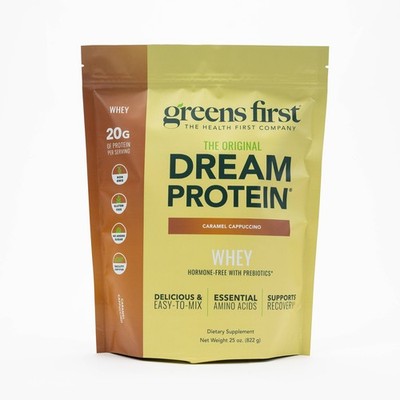 Greens First Dream Protein Powder Whey - 20g Protein Per Serving - Hormone-Free