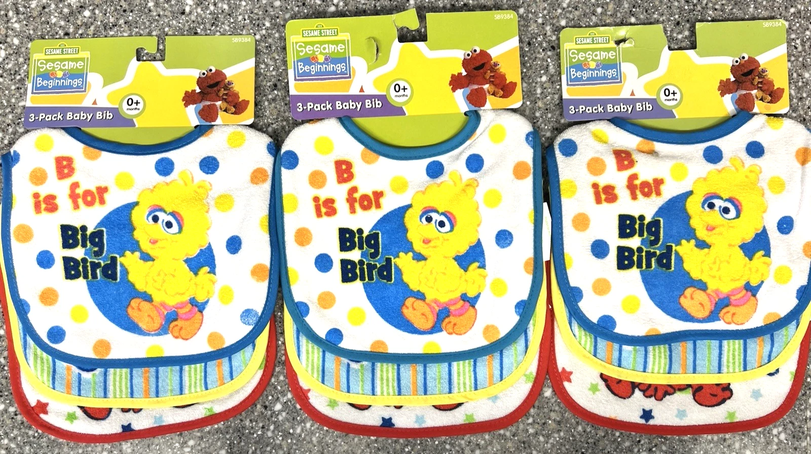 RARE! 9 Sesame Street Sesame Beginnings Baby Bibs (0+ Months) & FAST FREE SHIP!
Opens in a new windo