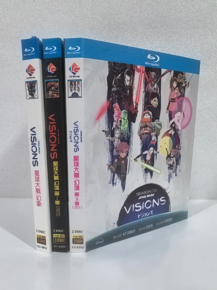 Star Wars: Visions Season 1-3 (2021-2025) 6-Disc All Region New Sealed Box Set