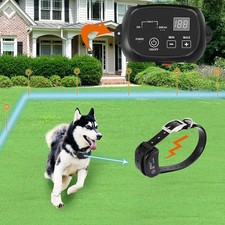 Electric Dog Fence, Wired Pet Containment System, Aboveground/Underground Ins...