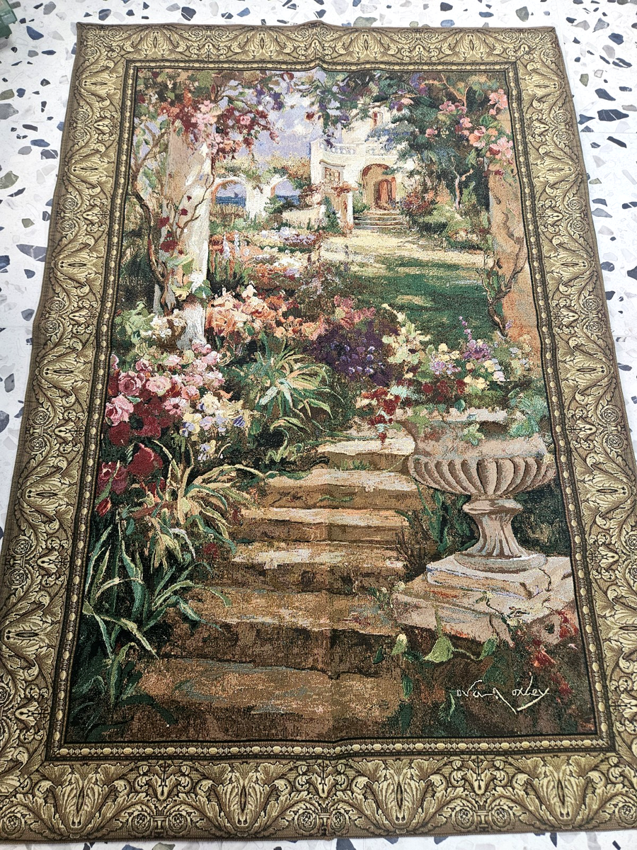 Mohawk Home “Ancient Garden Urn” Wall Hanging Tapestry 54”x80