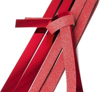 FröBelsterne, Papierstreifen Rot Metallic/Glitter, 12 Streifen, 50Mm X 1300Mm