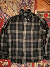 Gitman vintage flannel black/gray/navy - size XL - made in usa