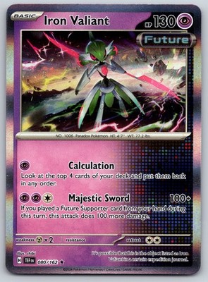 Iron Valiant Holo 080/162 SV05: Temporal Forces Rare MP