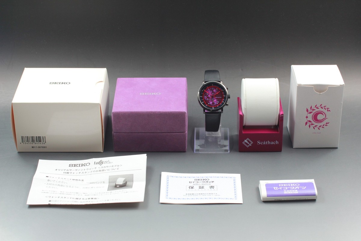 [美品] SEIKO Fate Scáthach 腕時計 SEIKO 推出 《Fate/Grand Order》Original Servant Watch Lancer