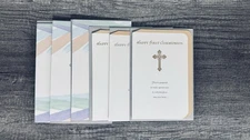 Lot of 6 American Greetings First Communion Cards – 2 Beautiful Designs 