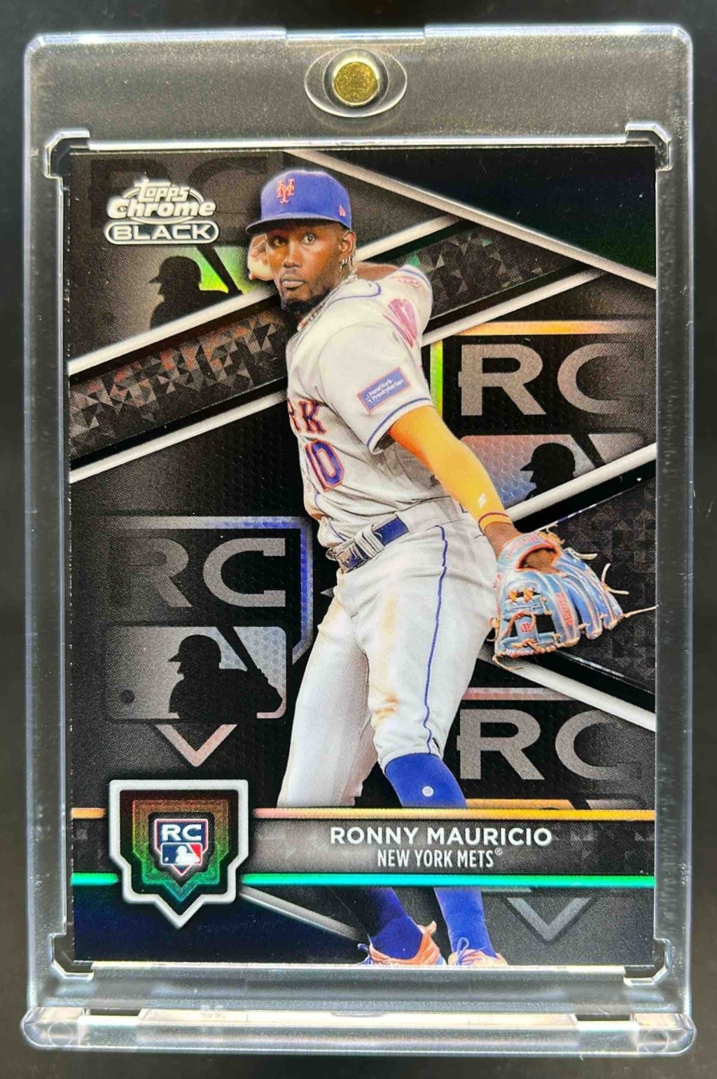 2024 Topps Chrome Black Ronny Mauricio Variation Rookie RC #42b Mets