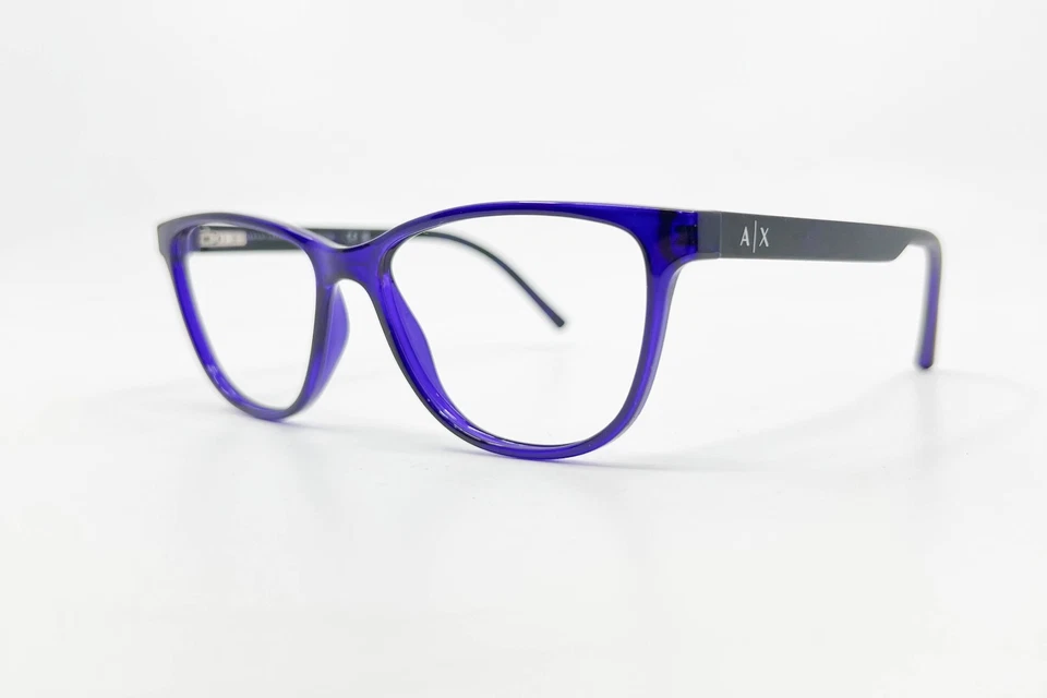Armani Exchange AX3047 8236 Anteojos Ojo de Gato Púrpura Borde Completo Marco 53-15-140 Foto 2 de 4