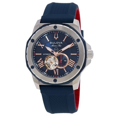 Bulova Marine Star Automatic Blue Dial Men's Watch 98A282