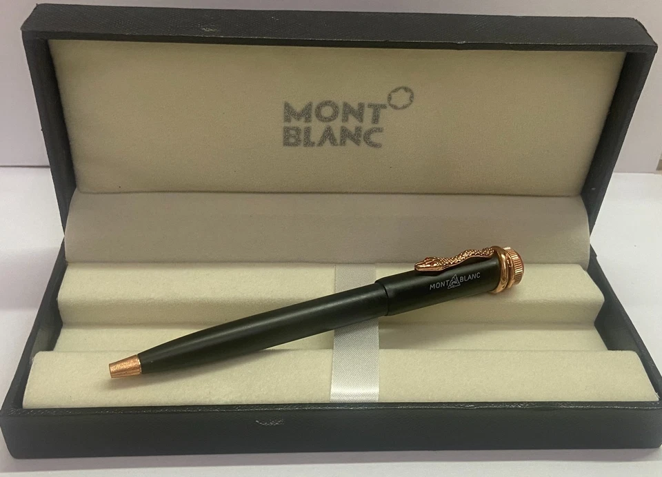 Bolígrafo Montblanc Rudyard Kipling especial restaurado diseño serpiente clip Foto 2 de 4