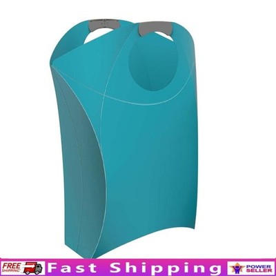 Origami Style Collapsible Laundry Hamper W/ Durable Handles Easy Carrying New
