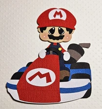 Mario Kart Inspired. Scrapbook, Card making Paper Piecing