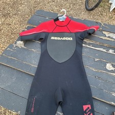 SEA-DOO x BRP Red/Black Warm NEOPRENE SHORTY WETSUIT Water-Ski Surf Beach Men M