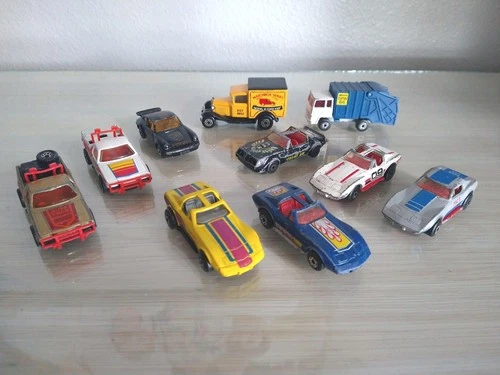 Matchbox Mixed Lot Of 10 Vintage 1970s Diecast Cars 1977 1978 1979