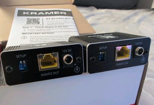 Kramer PT-871/2XR-KIT 4K EXTENDER HDMI, transmitter and receiver, NEW!! - Zdjęcie 2 z 5