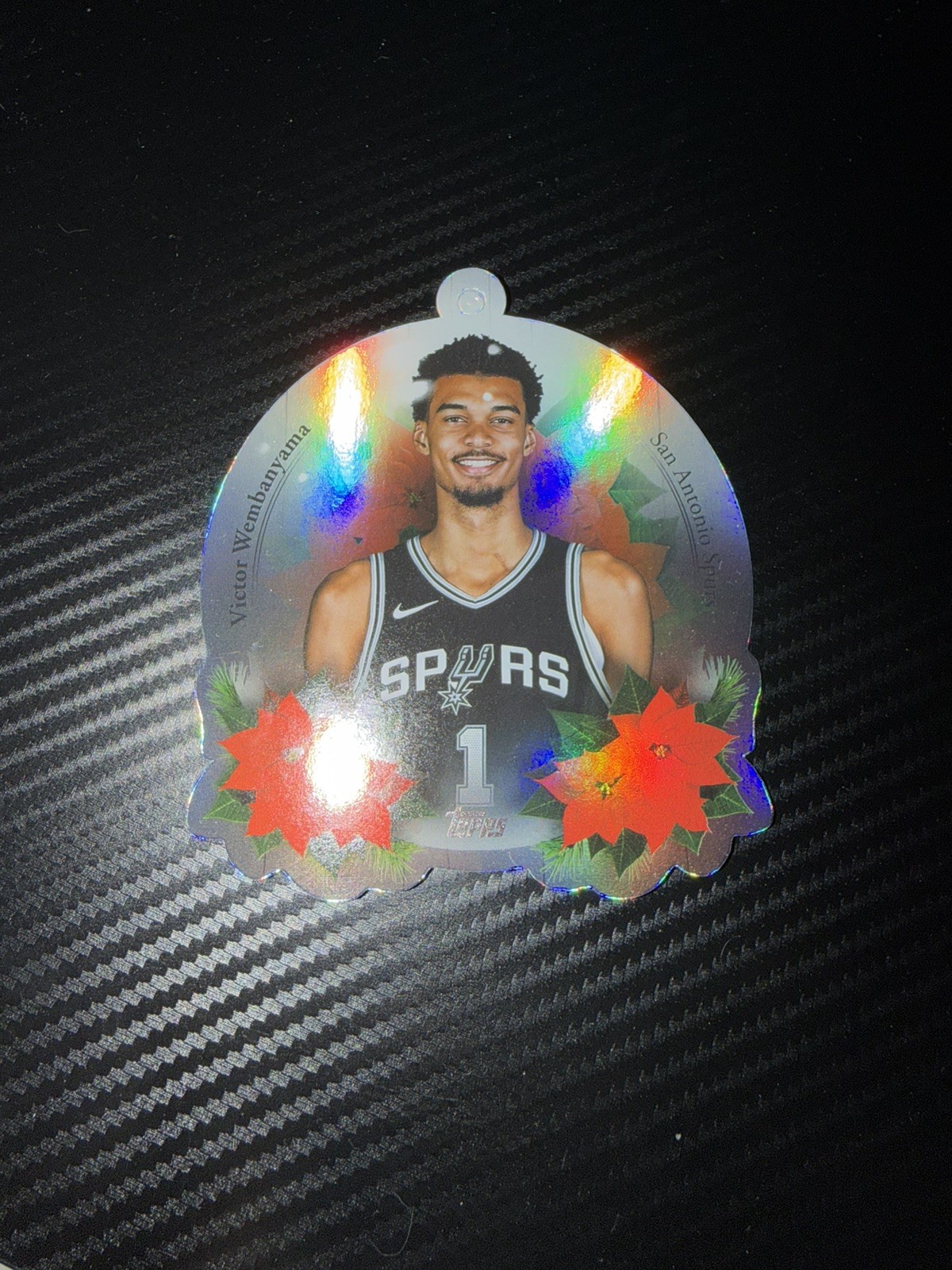 2025-26 Topps Holiday Victor Wembanyama Christmas Ornament SP Die-Cut