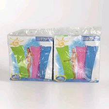 Intex Wet Set~Inflatable Mattress 27x72~Blue~Green~Pool Lake~Suntanner~Lot of 2