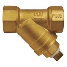 Y Strainer, 1 In Npt, 3 In L, 20 Mesh, Brass, 600 Psi At 100 Degrees F Max