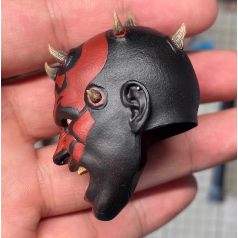 ホットヘッド フィギュア Hot Toys HT 1/6 DX16 DX17 Darth Maul Head Sculpture Action Figure