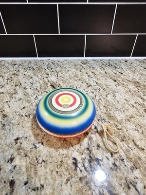 Vintage Wood Multi Colored YoYo made in Japan