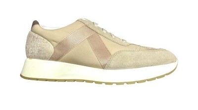 Munro Womens Khaki Gold Womens Suede Lace Up Low Top Sneakers Sz 7.5 M New