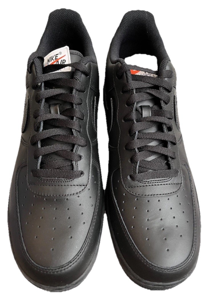 Nike Black Air Force 1 Low All Star Swoosh Pack Sneakers Shoes
