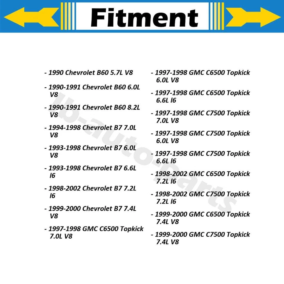 4x Manguera de freno delantera trasera para GMC C7500 Topkick 8,1 L 2001-2002 Foto 2 de 4