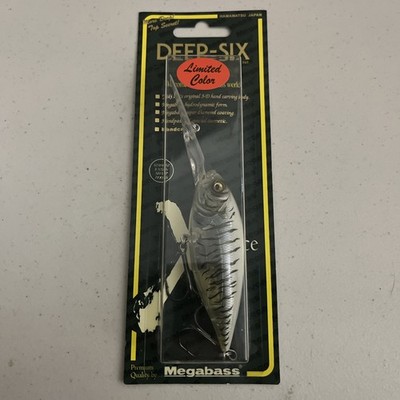 New Megabass Deep-six 6 Crankbait Limited Edition Rare GP SB White Tiger