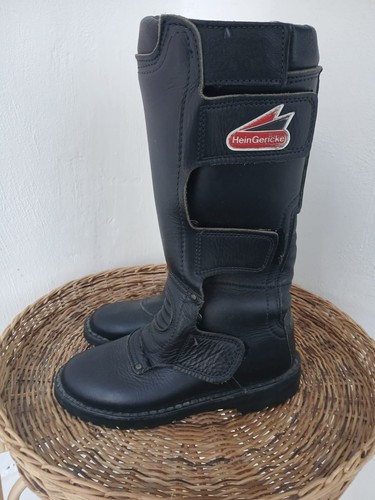 Hein Gericke Gore-Tex Motorcycle Boots Size 38. Straps with red logo - Bild 1 von 6