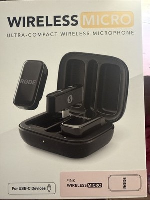 Rode Wireless Micro USB-C Ultra-Compact Wireless Microphone System PINK