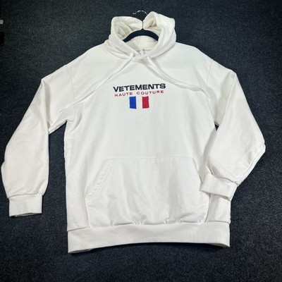 Vetements Printemps ETE 2016 Men's White Hoodie Sweater Large Pourhomme  Tricots